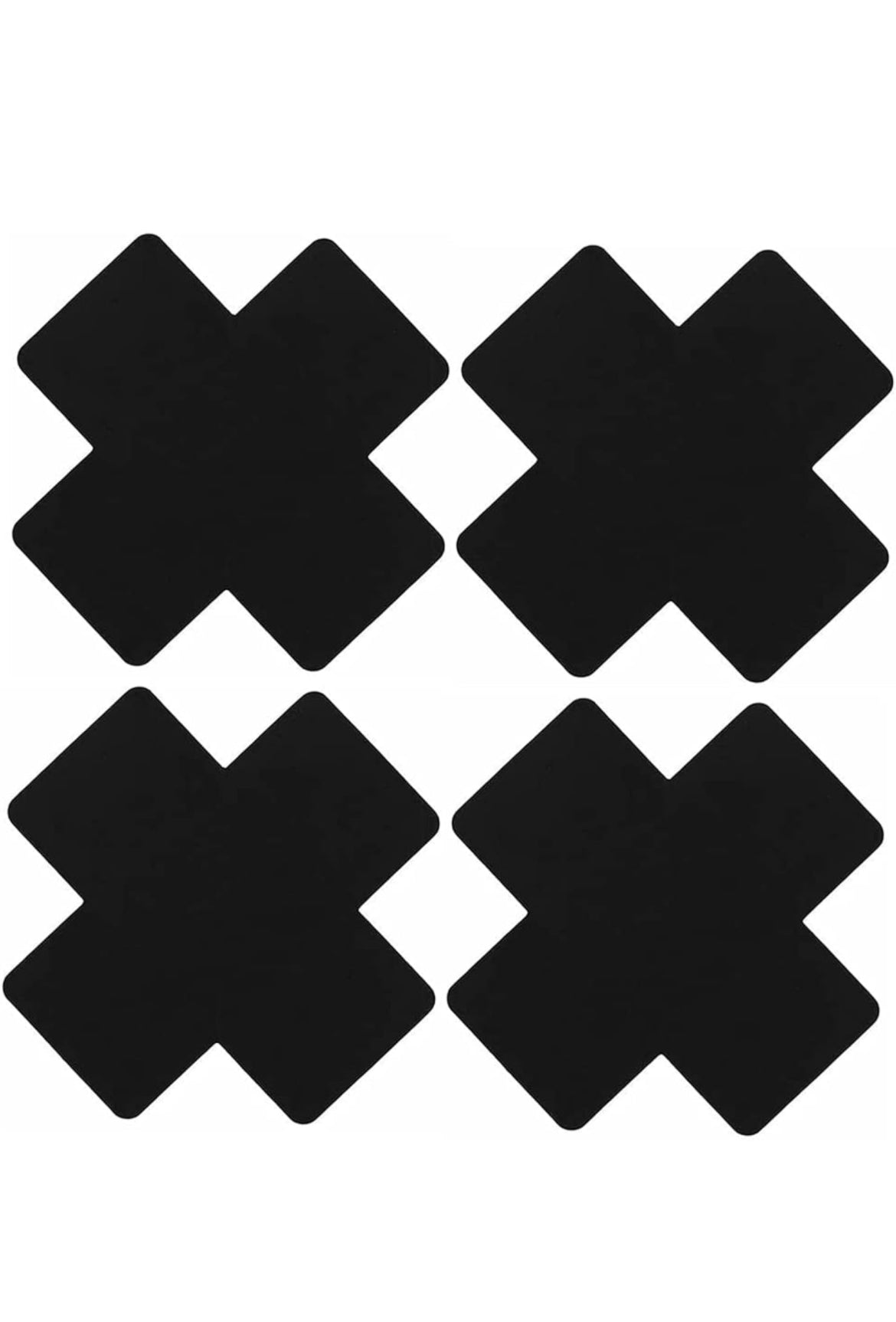 ‘X’ Black Pasties - 2 Pair