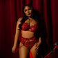‘Lady in Red’ - Lingerie Garter Set