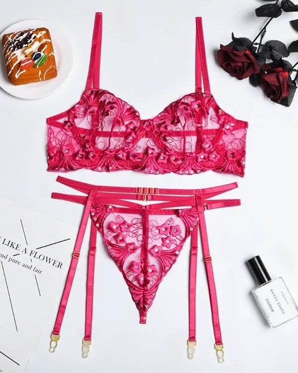 'Desirable' - Lingerie Garter Set