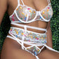 'Garden of Eve' - Lingerie Garter Set