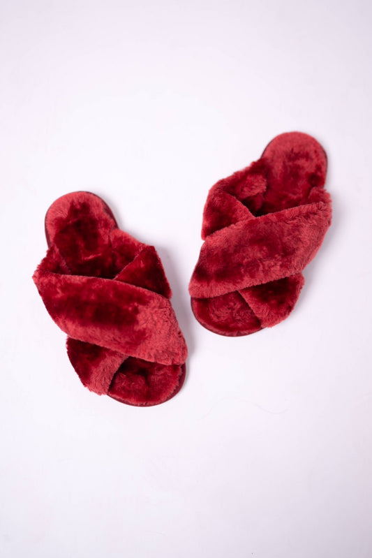 'Nonchalant' Fur Slippers
